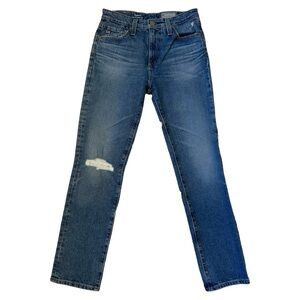 AG Isabelle High Rise Straight Crop Jeans